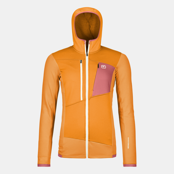 ORTOVOX FLEECE GRID HOODY W Hoodies ORTOVOX